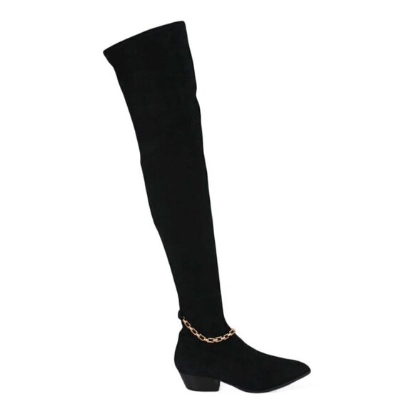Stella Luna Over the Knee Suede Boots - Picture 1 of 11
